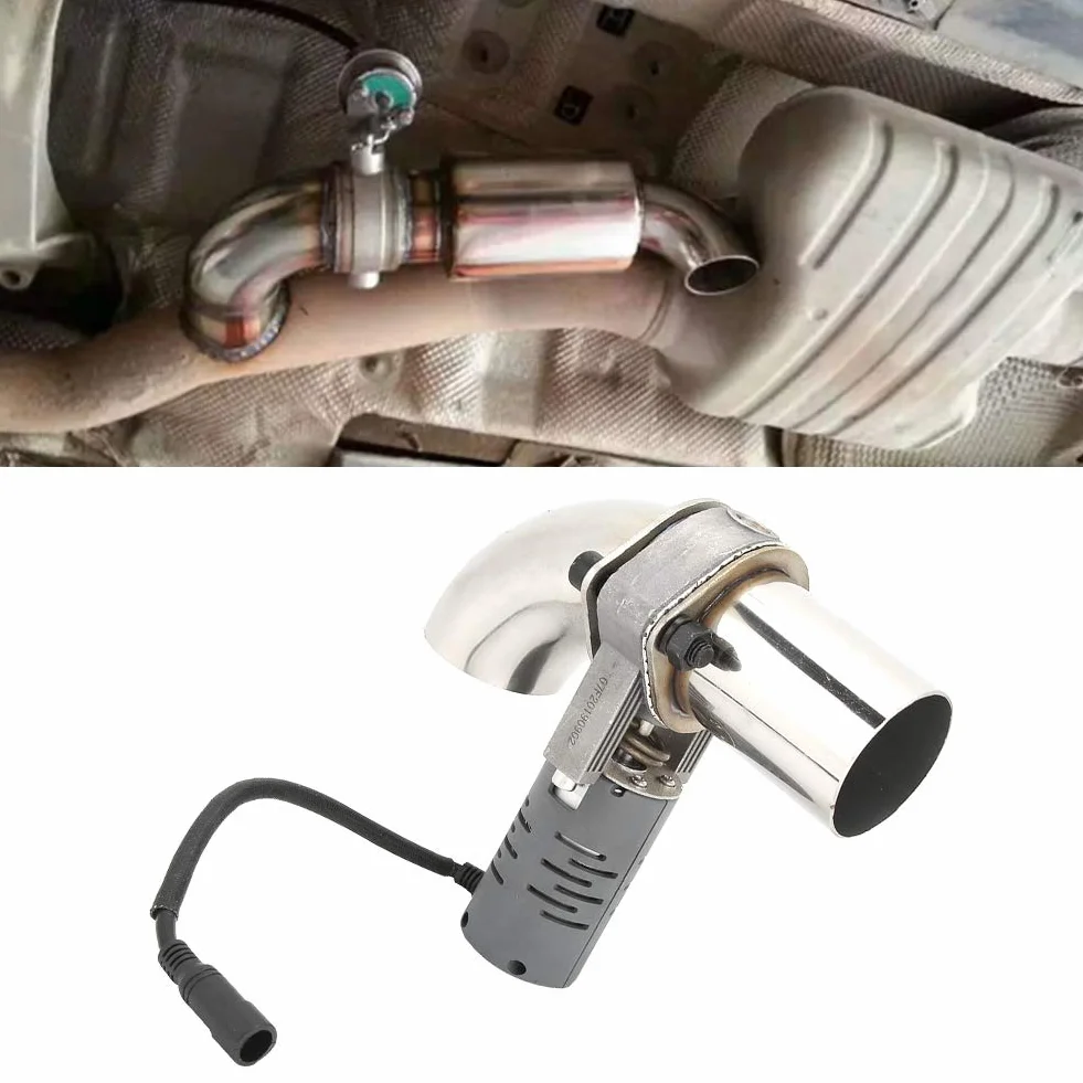 Válvula de escape eléctrica de acero inoxidable Silenciador Tubo de parada Válvula de parada de escape con control remoto