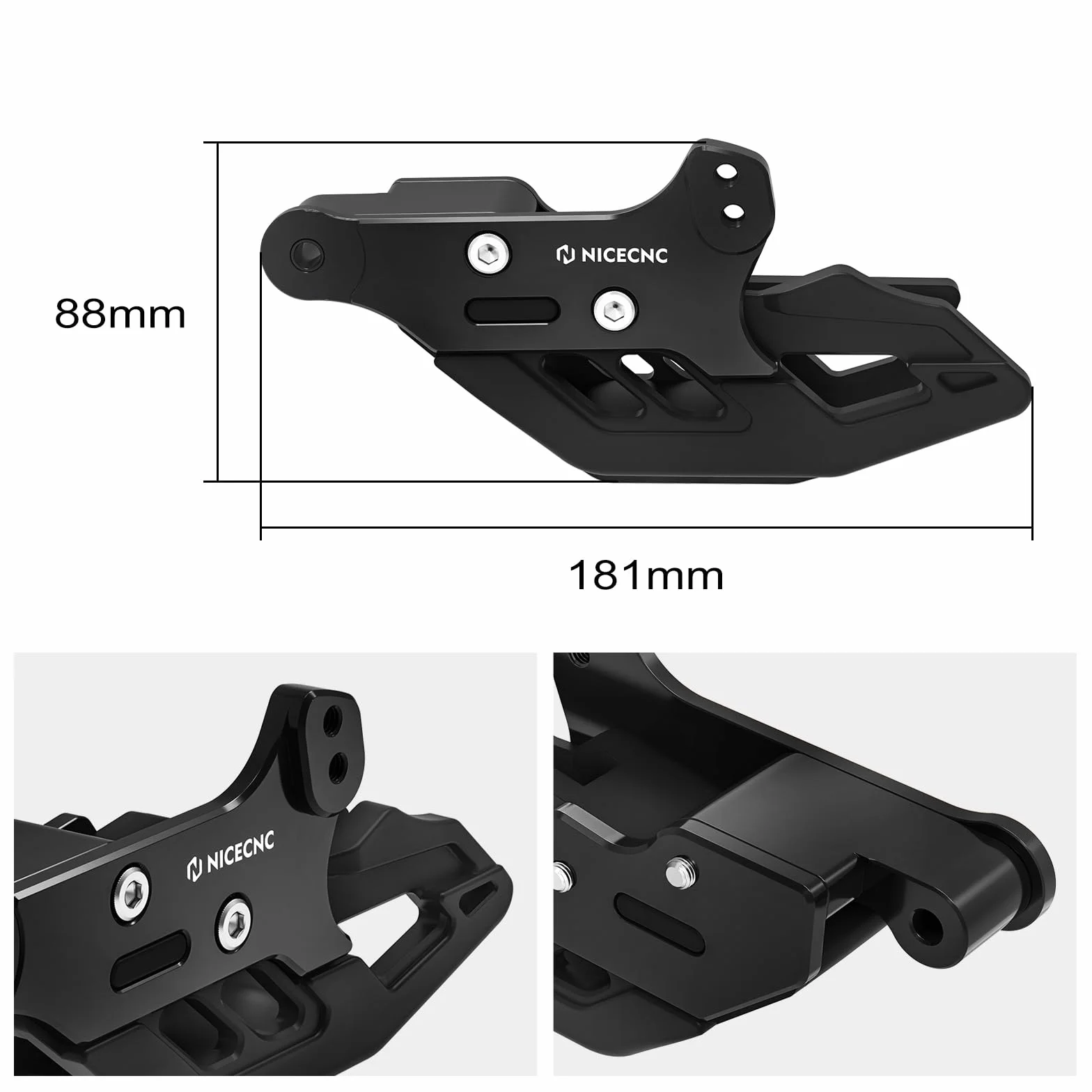 NICECNC Guía de Cadena de Motocicleta Compatible with 690 Enduro R/SMC R, Ver Accesorios, Color Negro