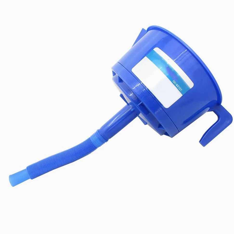 Embudo separador de aceite y agua con manguera de extensión - 1 unidad, equipo de llenado de combustible for automóvil, azul, 22 x 25,5 cm, ideal for gasolina y queroseno