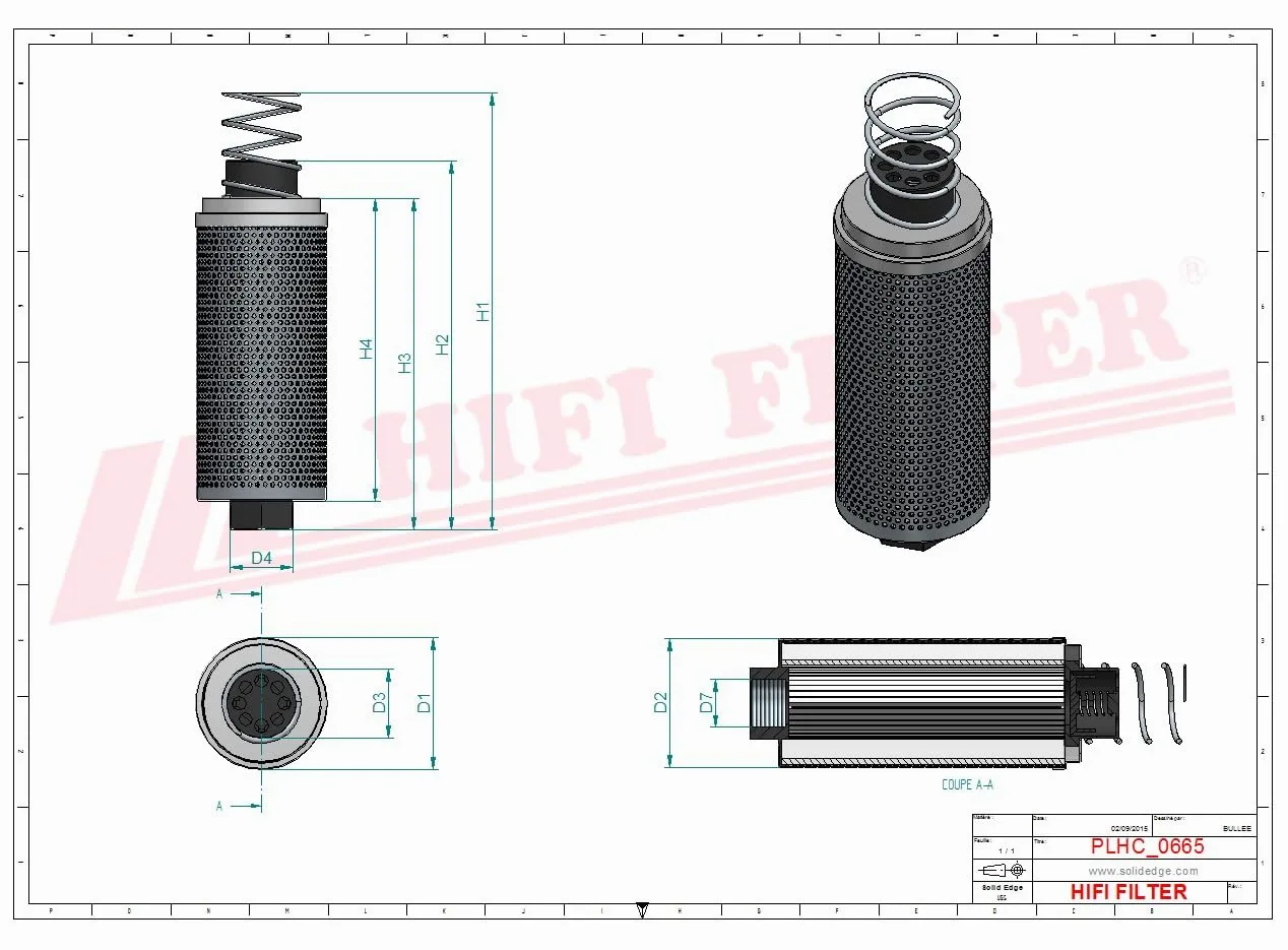 HIFI Filtro hidráulico SH 59102 compatible con HY 90765