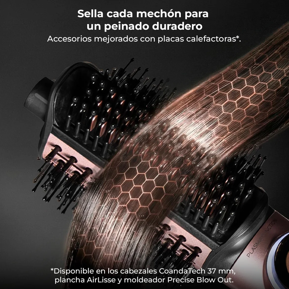 Cecotec AirGlisse 8in1 Cepillo de Aire Moldeador Multifunción 1400W 110000rpm Negro