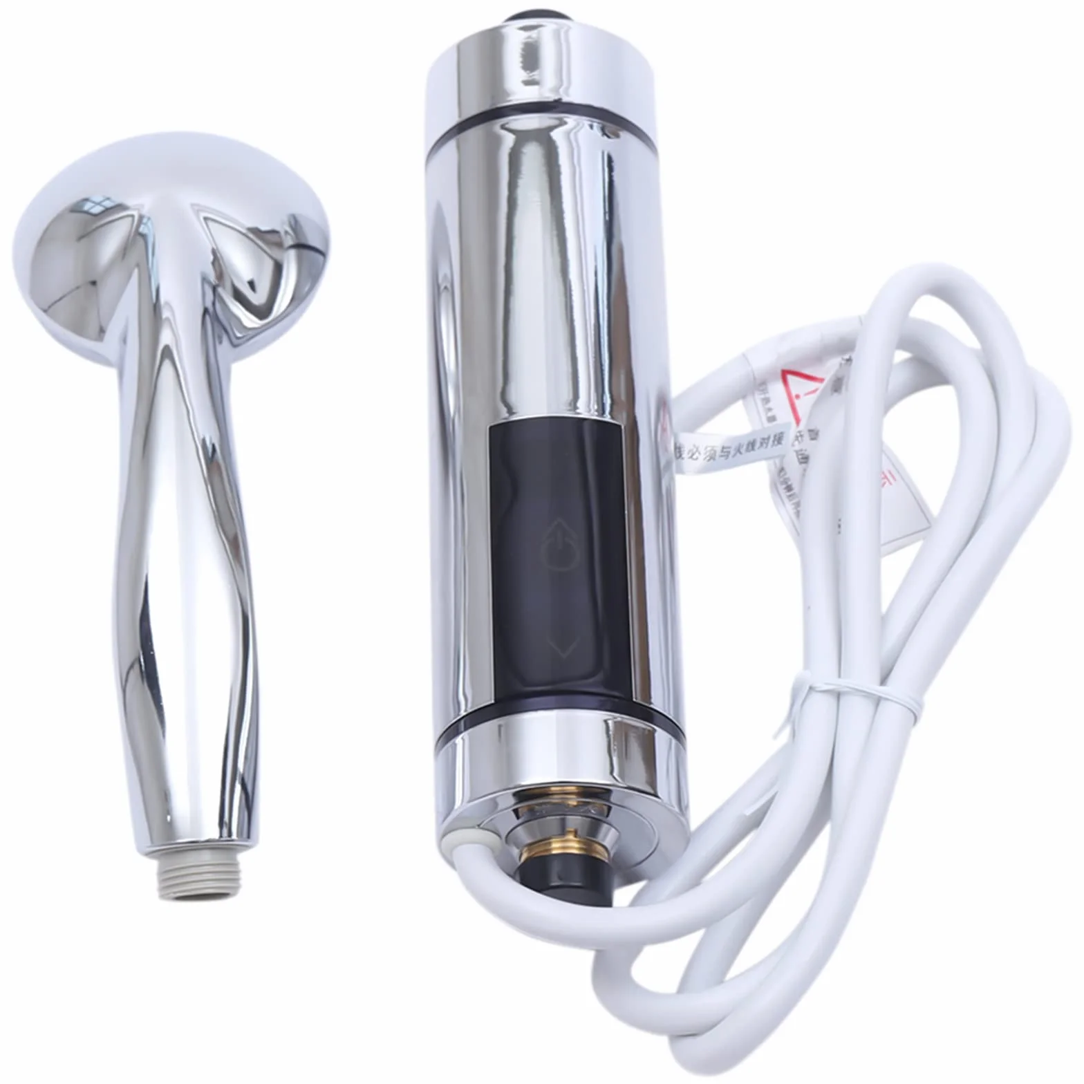 15 dB, pantalla táctil IPX4 + pantalla LED, válvula de control inteligente, calentador de agua de 230 V, grifo con batería de cocina, juego completo – Incluye alcachofa de mano, soporte, válvula y