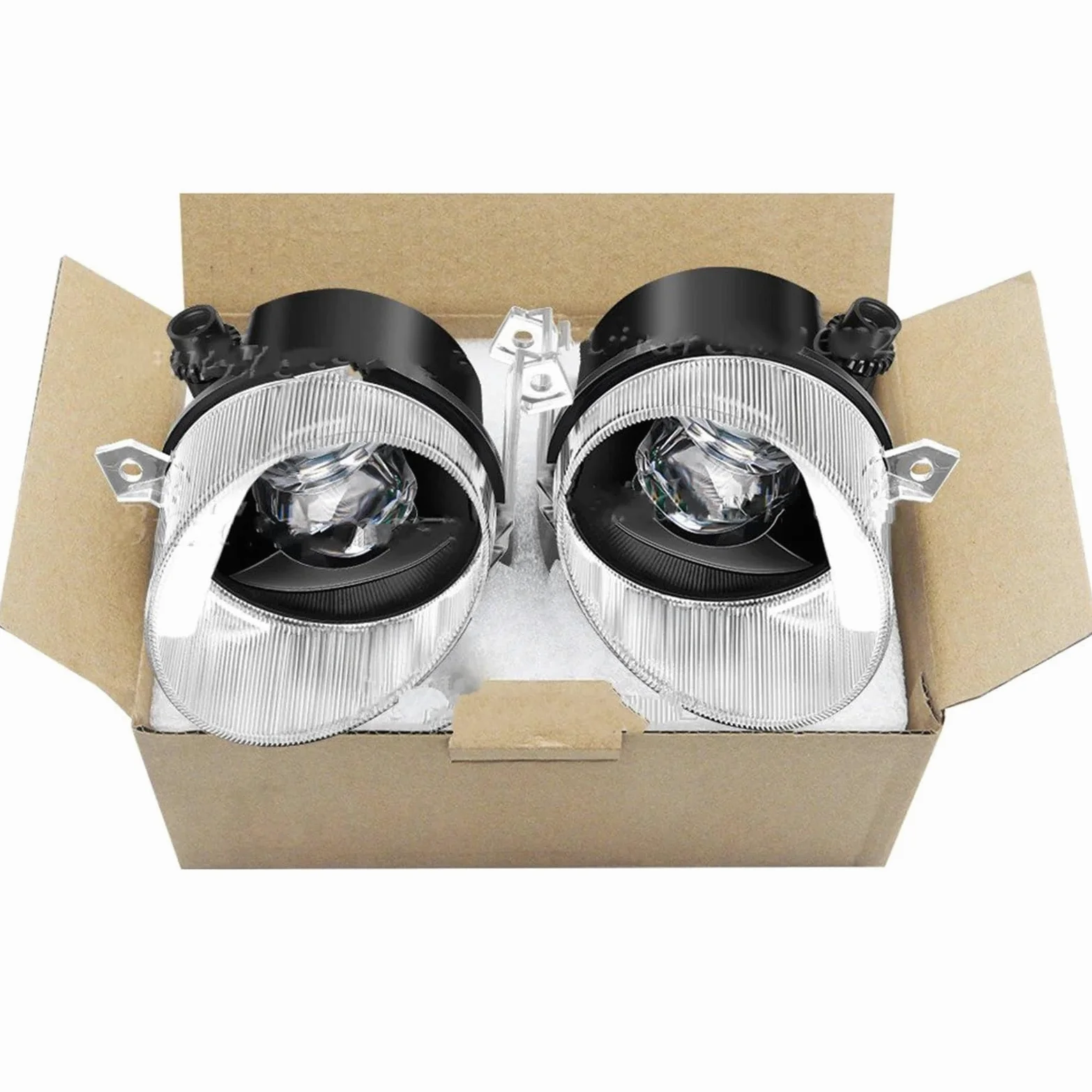 Faro antiniebla LED 2 Uds 30W 8000LM Montaje Luz Antiniebla Canbus Lente LED Coche Lámpara Para Benz Para Sprinter W907 W910 2019 2020 2021 2022 2023(Blanco)