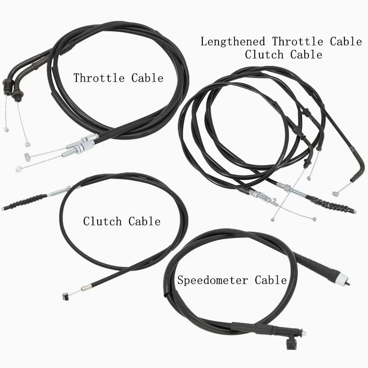 Cable de acelerador alargado para motocicleta, velocímetro embrague para Steed VLX400, Para Shadow VLX600 VT600 VF250 VF750 VT400
