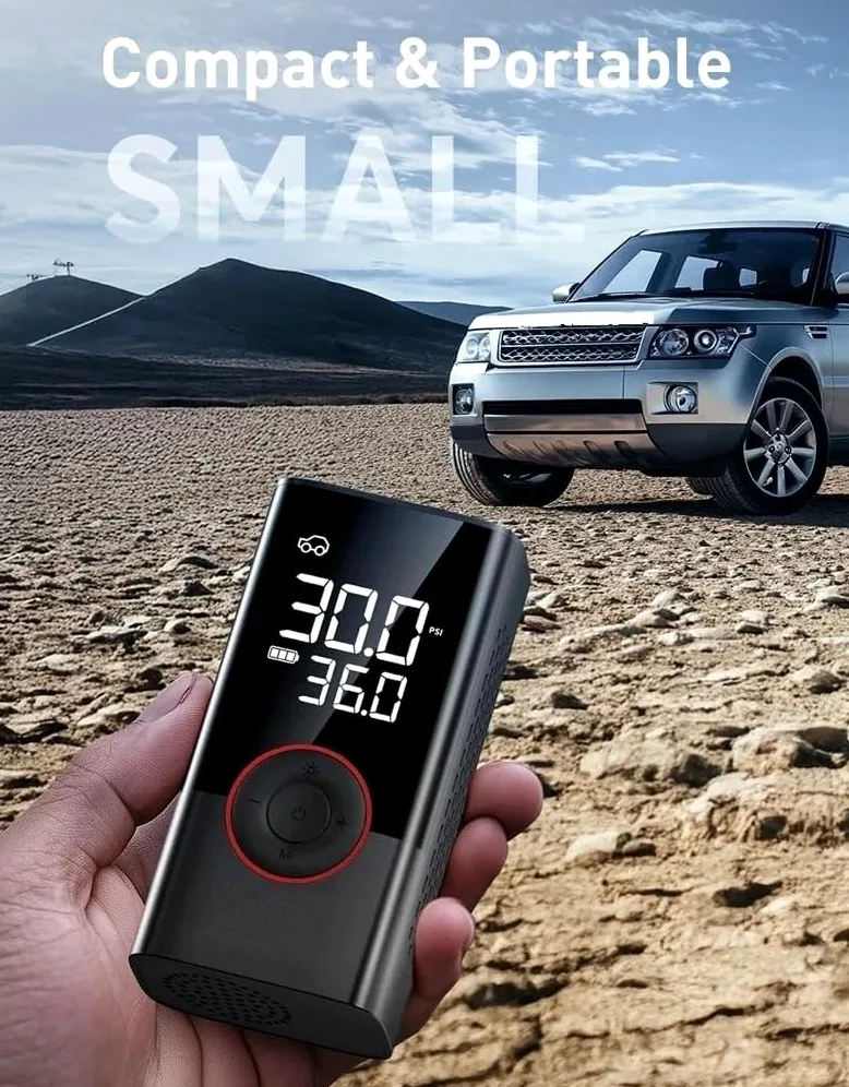 Compresores de aire portátiles Inflador de neumáticos con bomba de aire de 150PSI, compresor de aire portátil con manómetro Digital para coche, bicicleta, motocicleta y bola Inflador Ruedas Coche