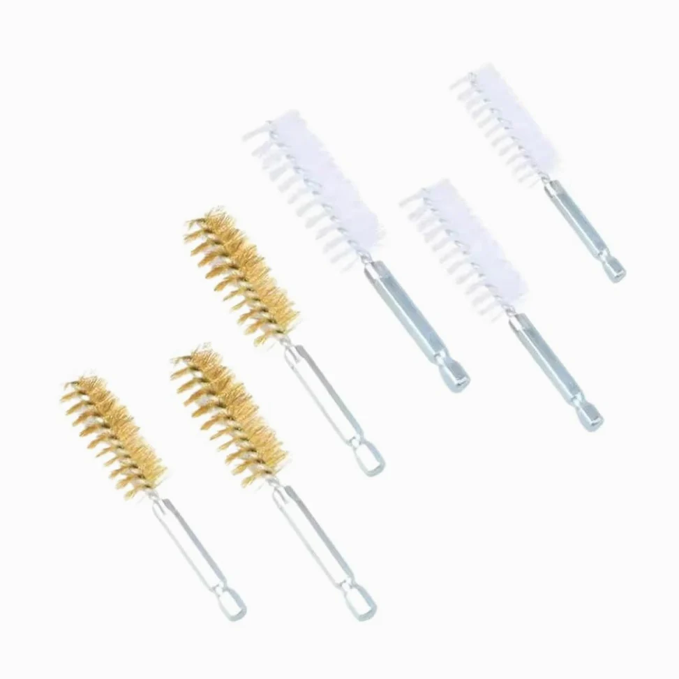Kit de Limpiador de inyectores de Motor, Herramienta de Cepillo de Limpieza de Asiento de inyector de óxido Compatible con vehículo