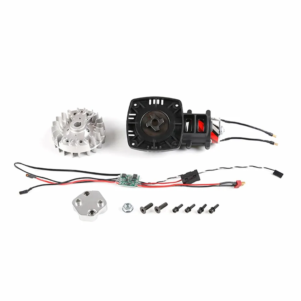 FLMLF Rc Car - Arrancador eléctrico de segunda generación + kit de volante de inercia para motor 23CC-45CC para 1/5 Hpi Rofun Km Rovan Baja Losi 5ive-T FG Redcat Parts