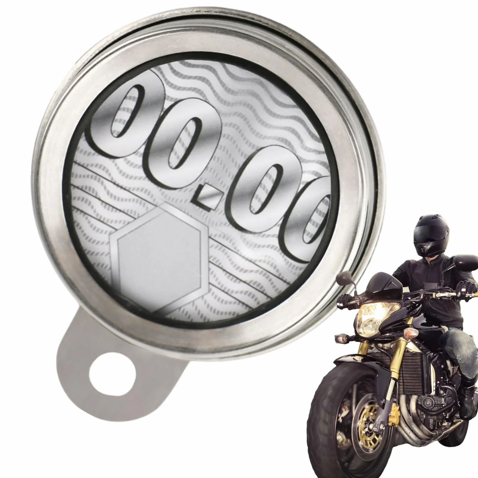 Genérico Motorcycle Tax Disc Holder, Aluminum Alloy with Waterproof Seal, Includes Hex Key, Compatible with Scooters and Motorcycles