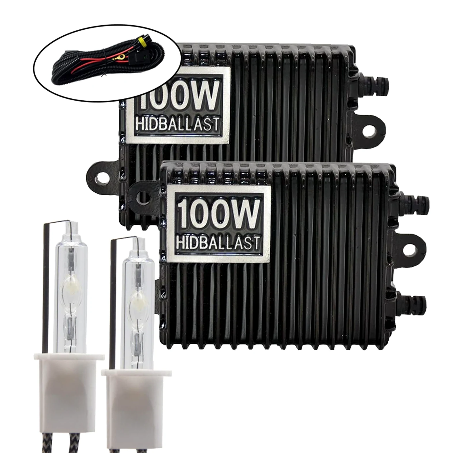 Faros LED 100W Kit de lastre HID Xenon Bombilla Auto Xeno Faro Lámpara 12V H1 H3 H7 H11 9005 9006 4300K​ 5000K 6000K 8000K Bulbo Llevado (Color Temperature : 4300 K, Emitting Color : Yellow)