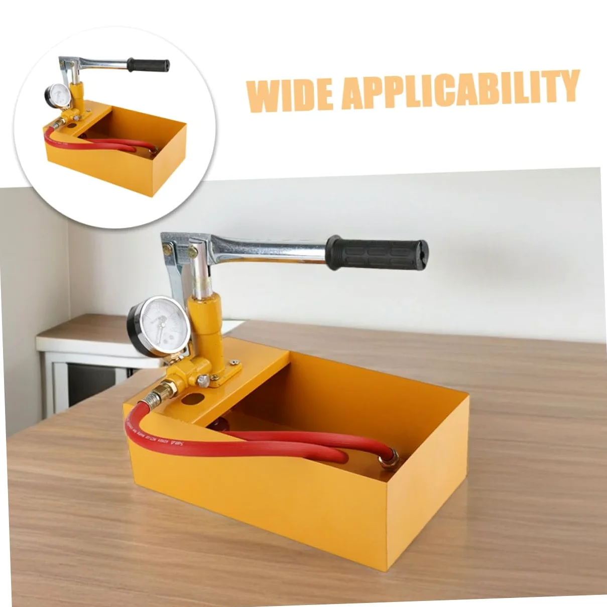Kit De Prueba De Presión Hidráulica Bomba De Presión Manual Comprobador Compacto Para Tuberías