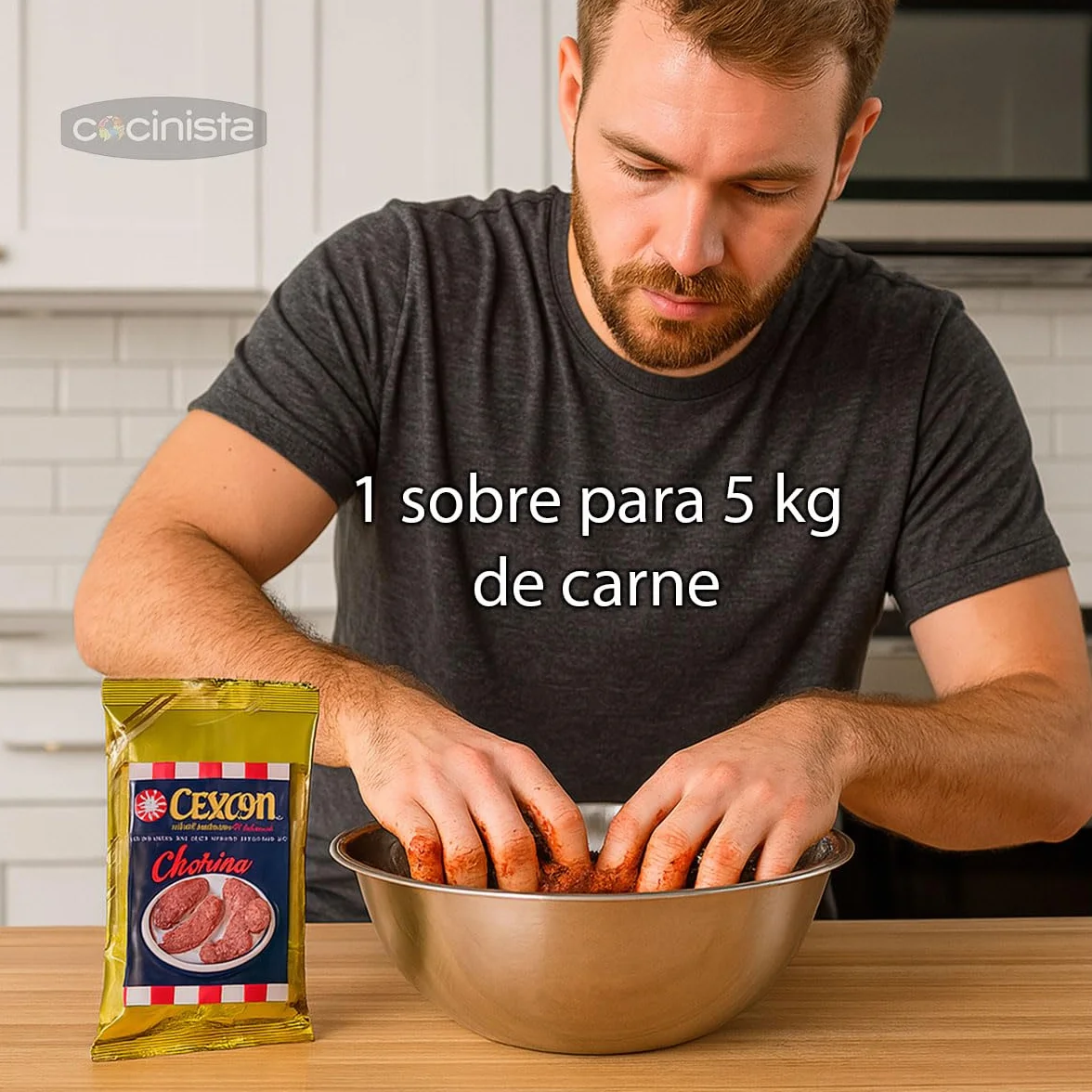 Mezcla para hacer chorizo casero 2 sobres x 5 kg Preparado de sal y especias para embutido tradicional