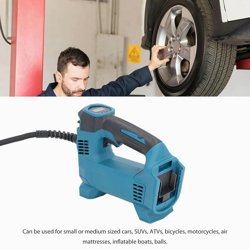 Compresores de Aire portátiles Bomba de Aire inalámbrica, compresor de Aire portátil con manómetro Digital para Coche, Bicicletas y Camiones Inflador Electrico