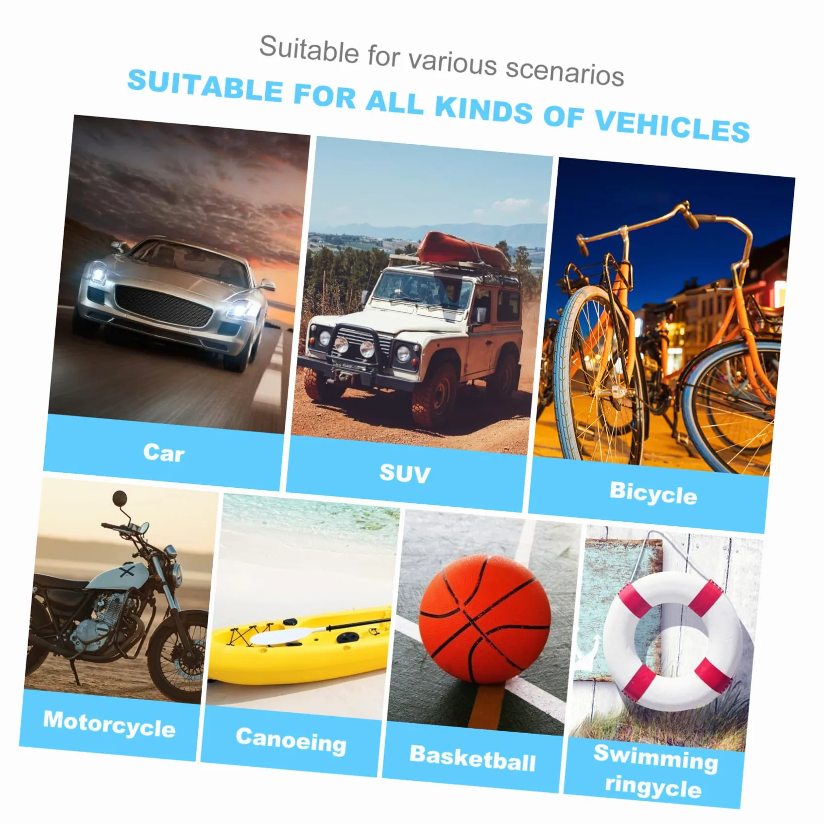 Bomba de Neumáticos con Manómetro Digital para Coche 12v | Abs y Cobre, Pantalla Digital con Parada Automática, Presión Estable para Rueda de Automóvil