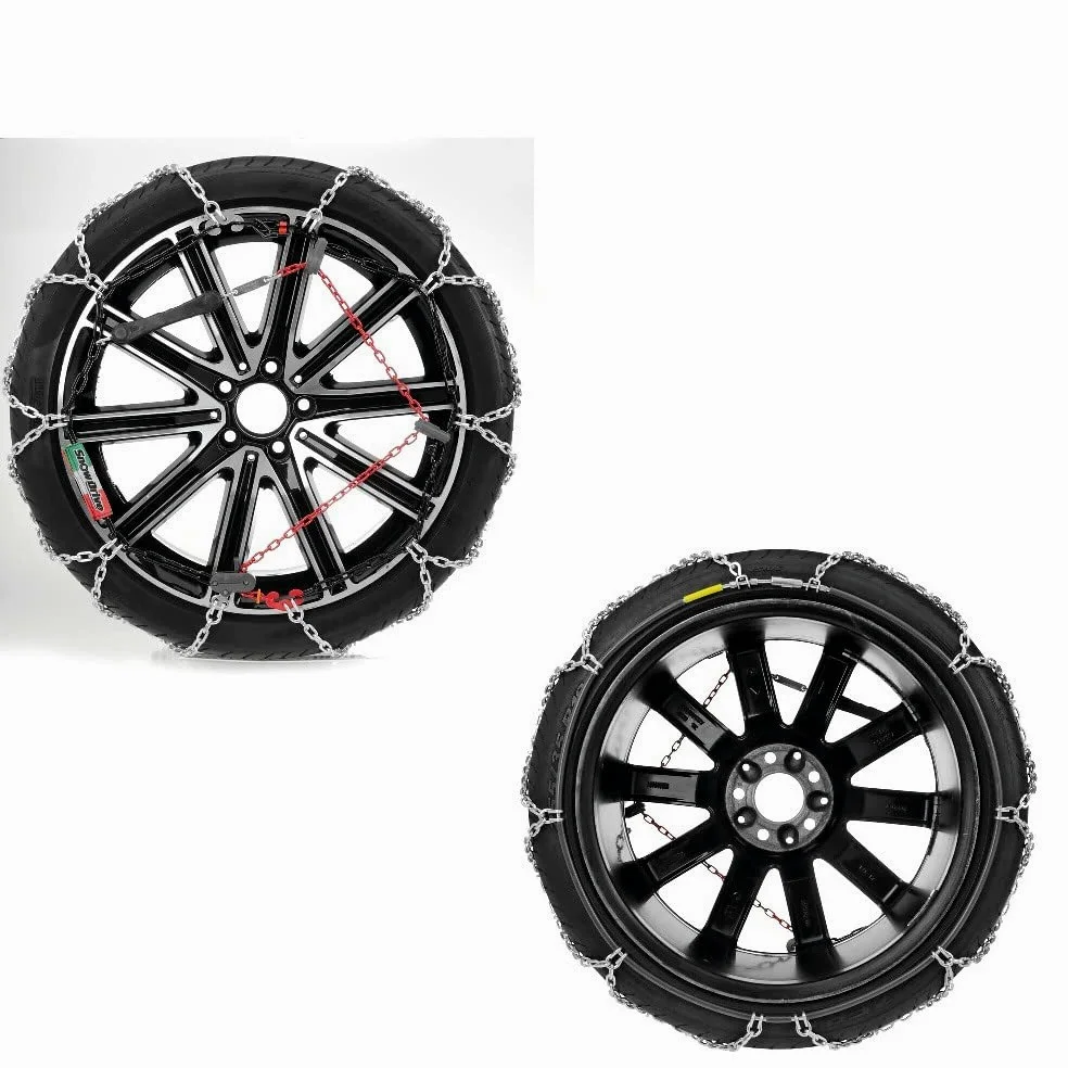 Cadenas DE Nieve para NEUMÁTICOS 185/80-15 CIRCULO 15" (16461) Pareja Cadena Coche Malla COMPACTA 12MM HOMOLOGADAS LAMPA para NEUMÁTICOS Llantas Coches Ice DE Emergencia