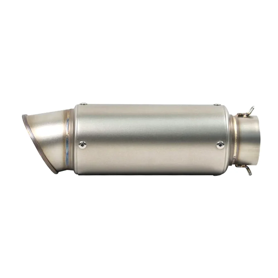 Shkalacar Universal de la Moto Escape51 mm, Escape Motoscooter Suciedad Bicicleta Silenciador Tubo de Acero Inoxidable
