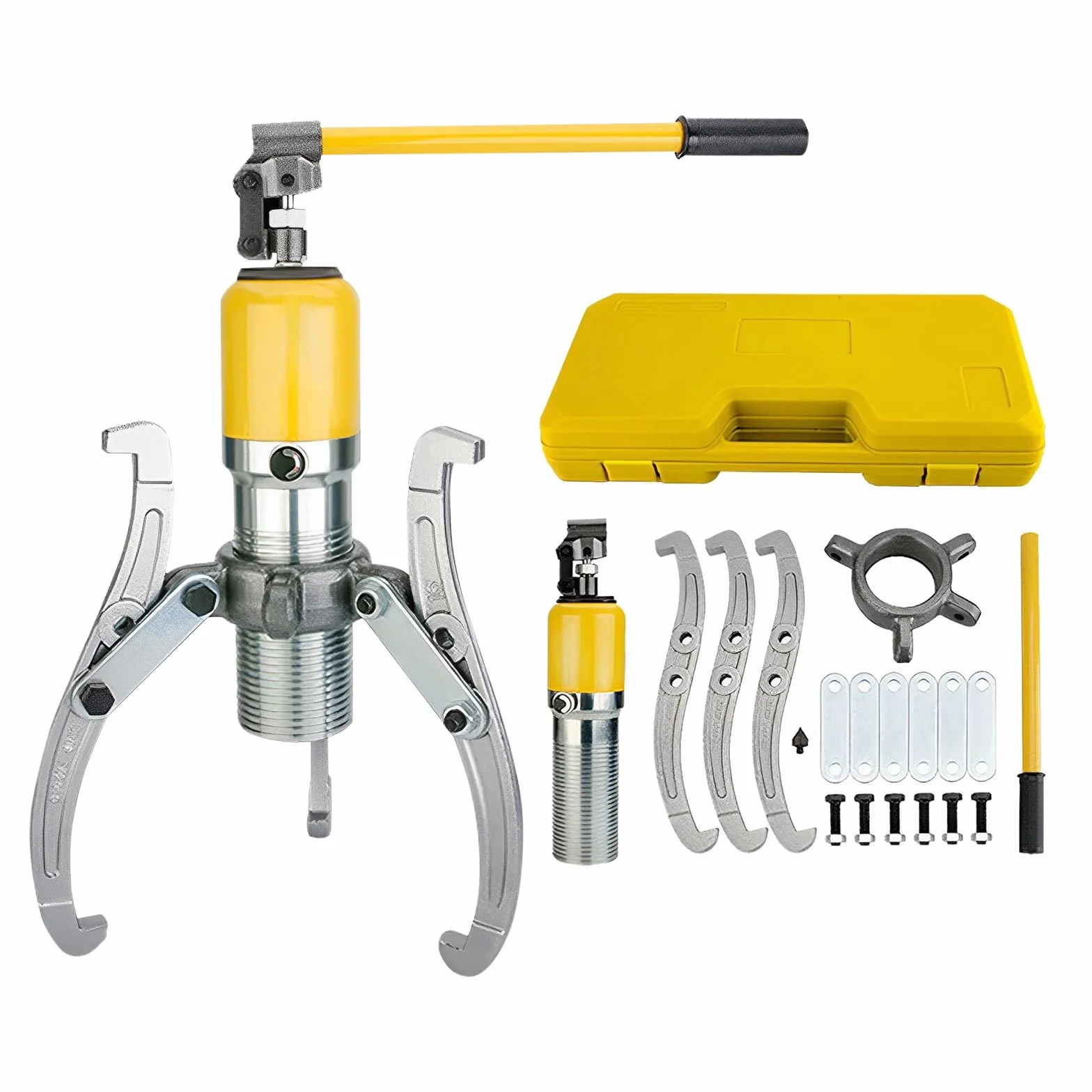 Extractor hidráulico 20T, 3 mordazas hidráulico, extractor de cubos de rueda, extractor de cojinetes hidráulico para retirar ejes, bridas, engranajes