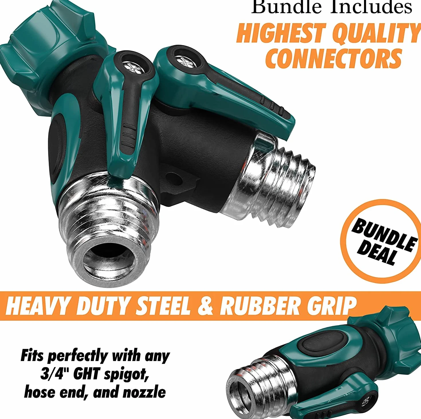 Ablandador de agua portátil NPGLOBAL 16.000 granos 3/4" GHT para autocaravanas