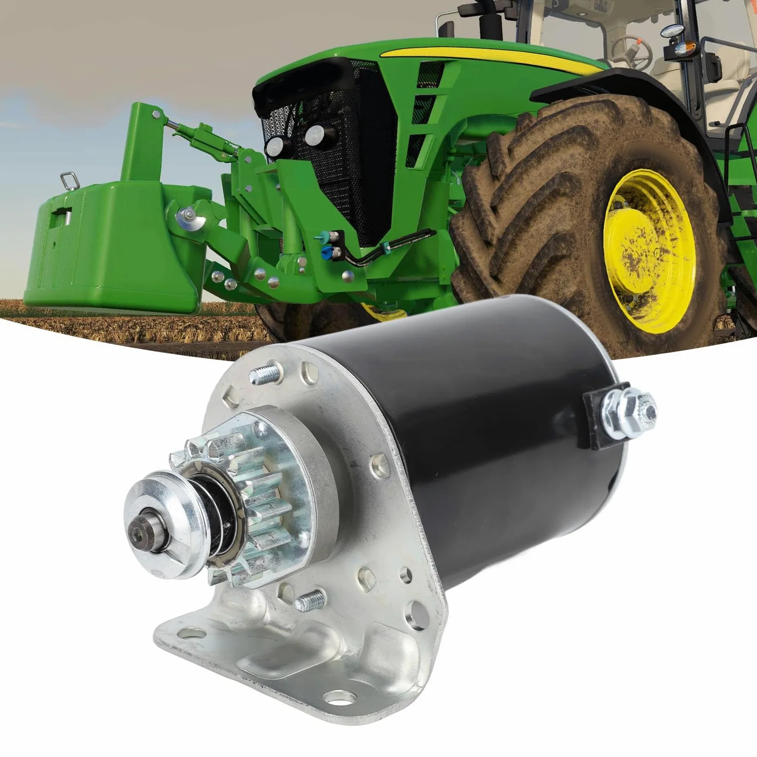 Motor de arranque de 12 V 14T de gran potencia y resistente para cortacésped y tractor Cub Cadet RZT17 RZT42, cortacésped industrial New Holland, tractores de jardín Scotts,