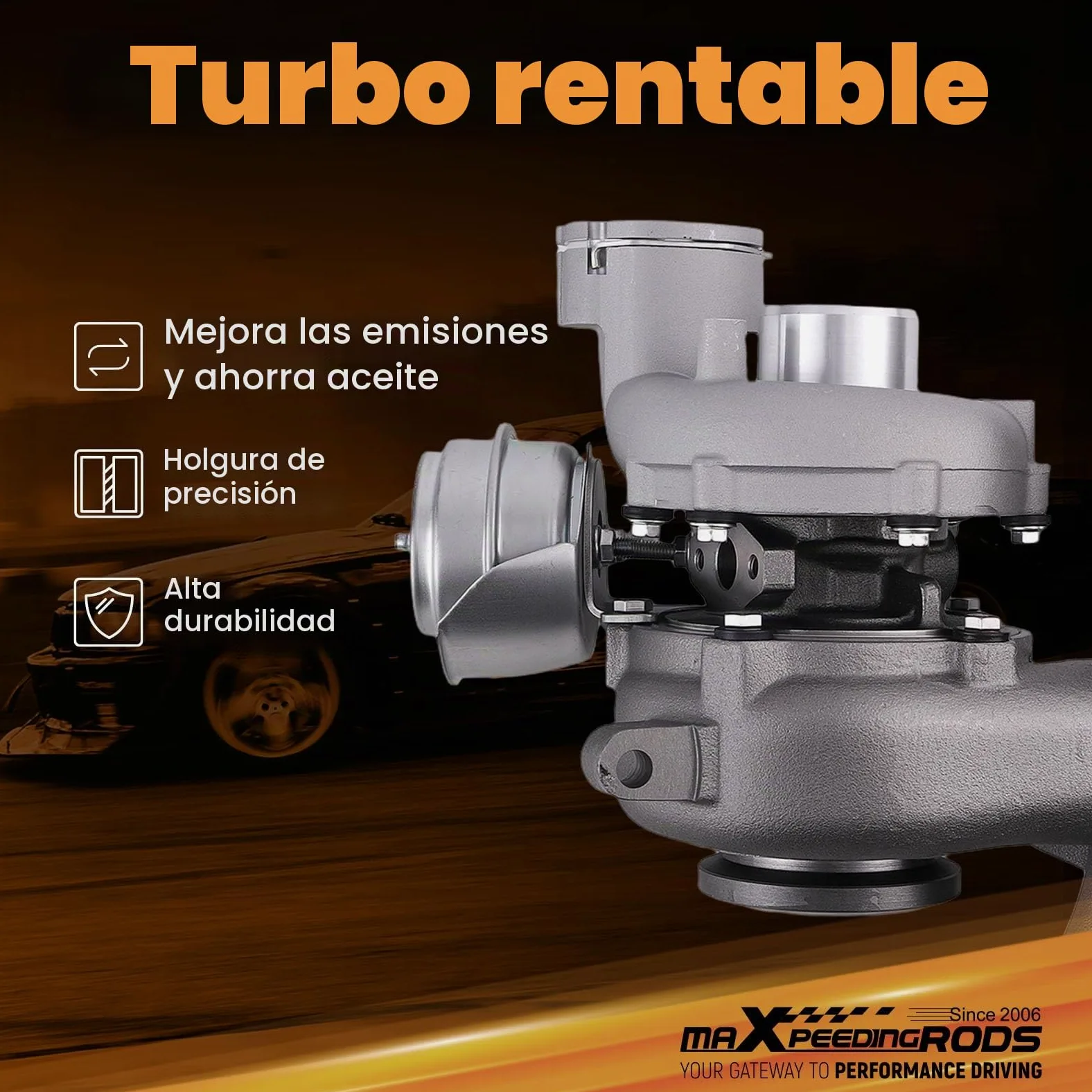 maXpeedingrods Turbocompresor GT1749V 724930- para 2.0TDI Motor BKD/AZV/BKP, Turbo 136/140CV para Seat Altea Leon Toledo para Audi A3 para VW para Skoda 03G253019A 03G253014H 03G253010J