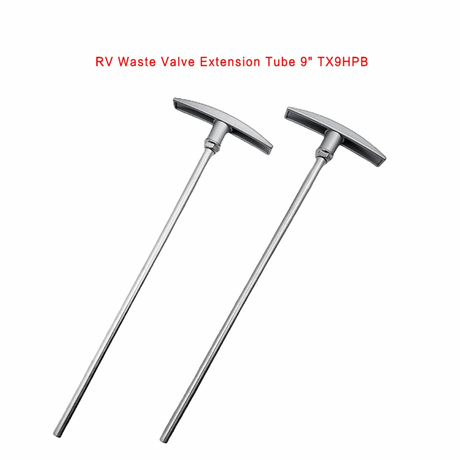 Varilla de extensión de válvula de alcantarillado para RV - Tubo de manija de tanque, varilla de reemplazo de válvula de desechos de 9 pulgadas para RV | Tubo de extensión conveniente para el