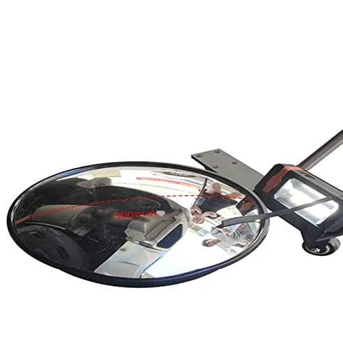 Espejo De Seguridad para Inspección De Bajos De Vehículos, Espejo De Detección Reflectante Portátil, Espejo Convexo con Luz, Retráctil De 3 Poleas, Adecuado para Veh