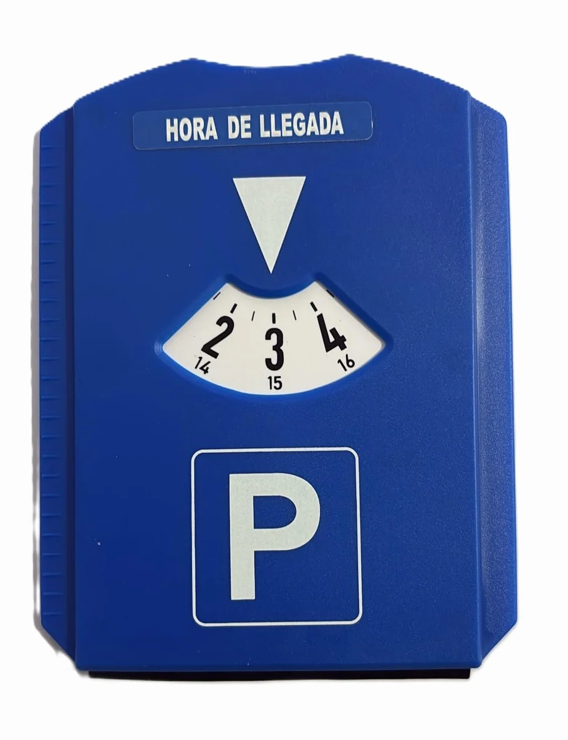 PAIF Disco de aparcamiento estándar Europeo con Bolsa protectora de PVC - 15 x 12 cm. Disco de aparcamiento Español para coches y motos.