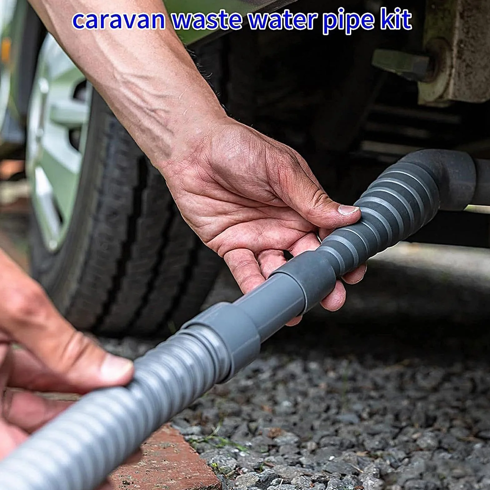 Manguera Para Evacuación De Autocaravana, Tubo De Alcantarillado Paras Caravanas Con Adaptador Ajustable, Tubo Des Drenaje Plegable, Para Viajes Y Aire Libre
