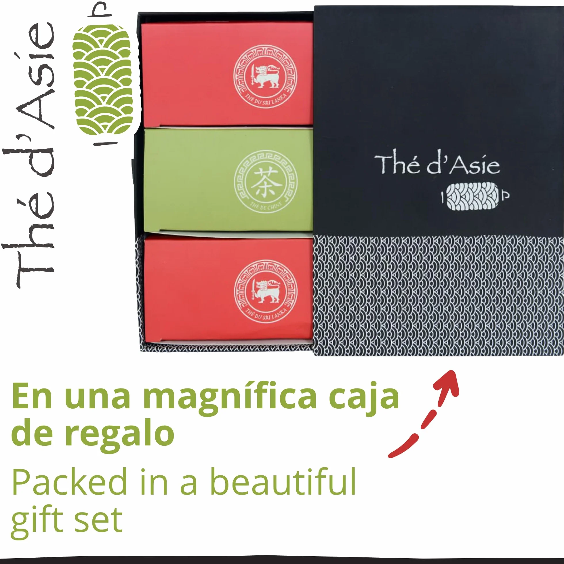Set de 3 Tés Desayuno - Earl Grey, Chun Mee & Breakfast OP - 3 x 20 Bolsitas de Té Orgánicos - Caja de Regalo