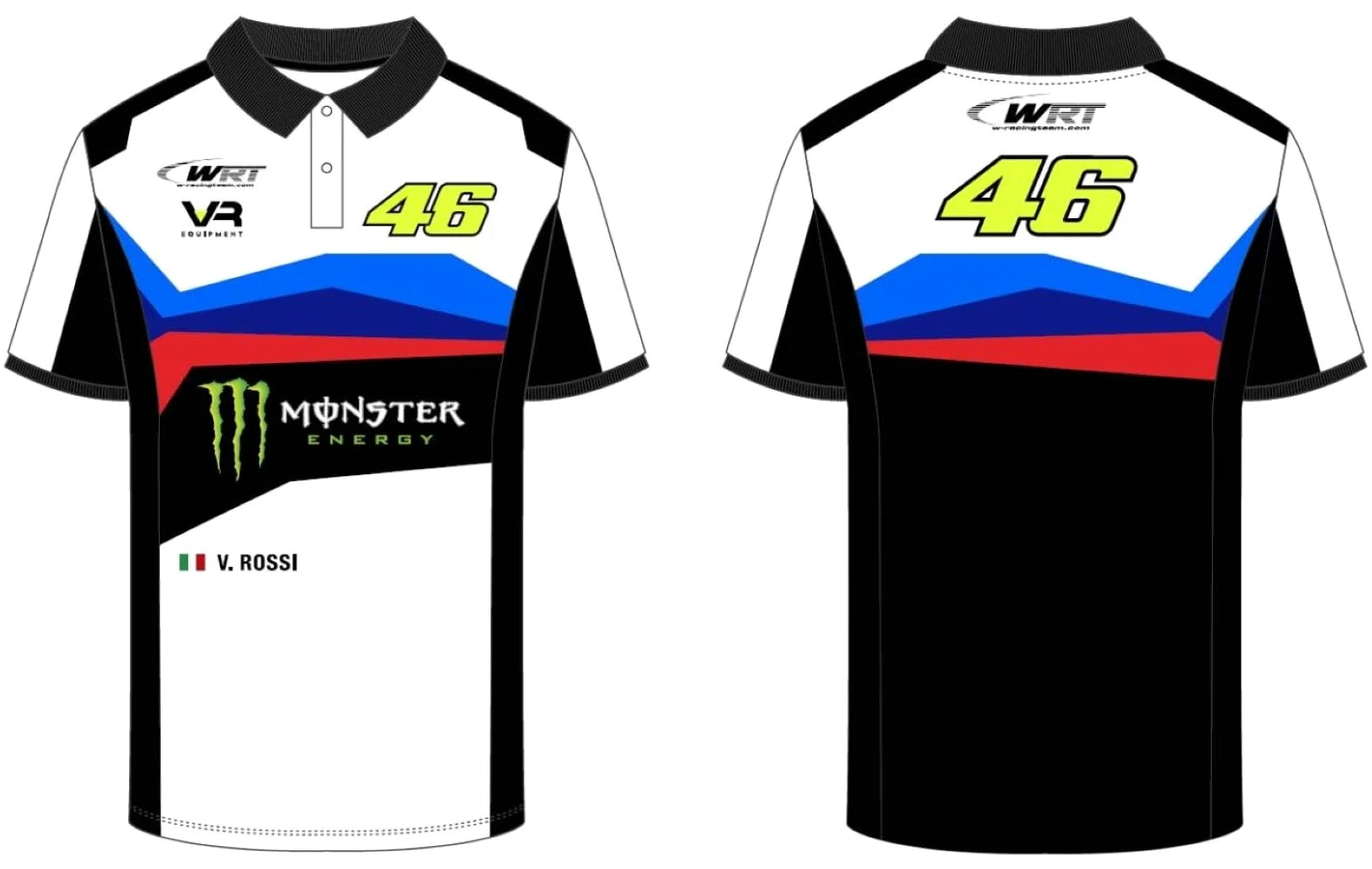 Valentino Rossi Vr46 Wrt Line Polo Multicolor X-Large
