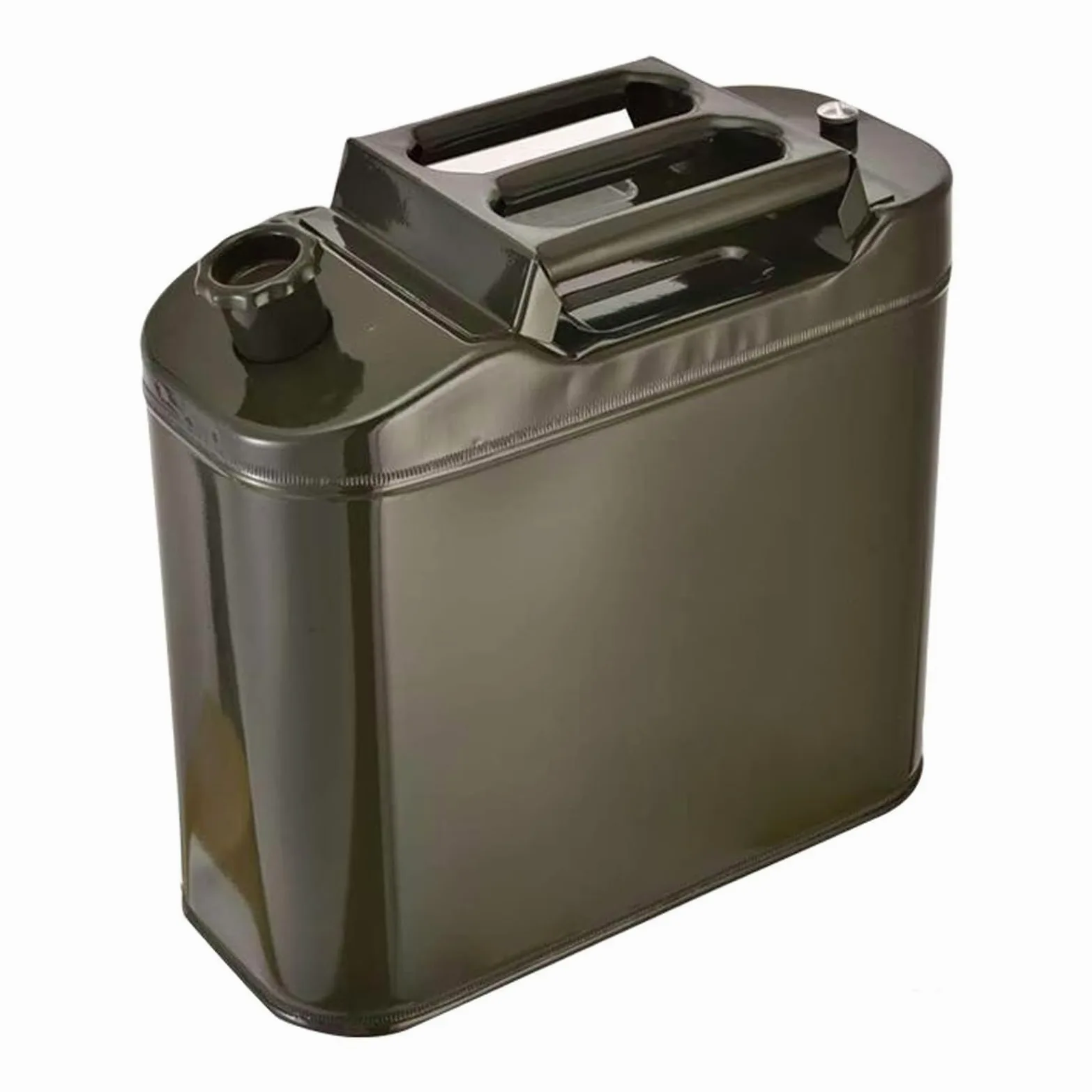 Tanque de Gasolina de Metal con Pico Flexible, Contenedor de Gasolina for Equipos de Viajes Autónomos, Viajes y Campamentos(15L)