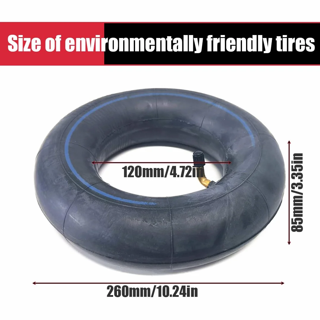 Cámara de Aire 3.00-4.0 Reforzada Neumático Interior Goma Gruesa para Carretillas Válvula Curva