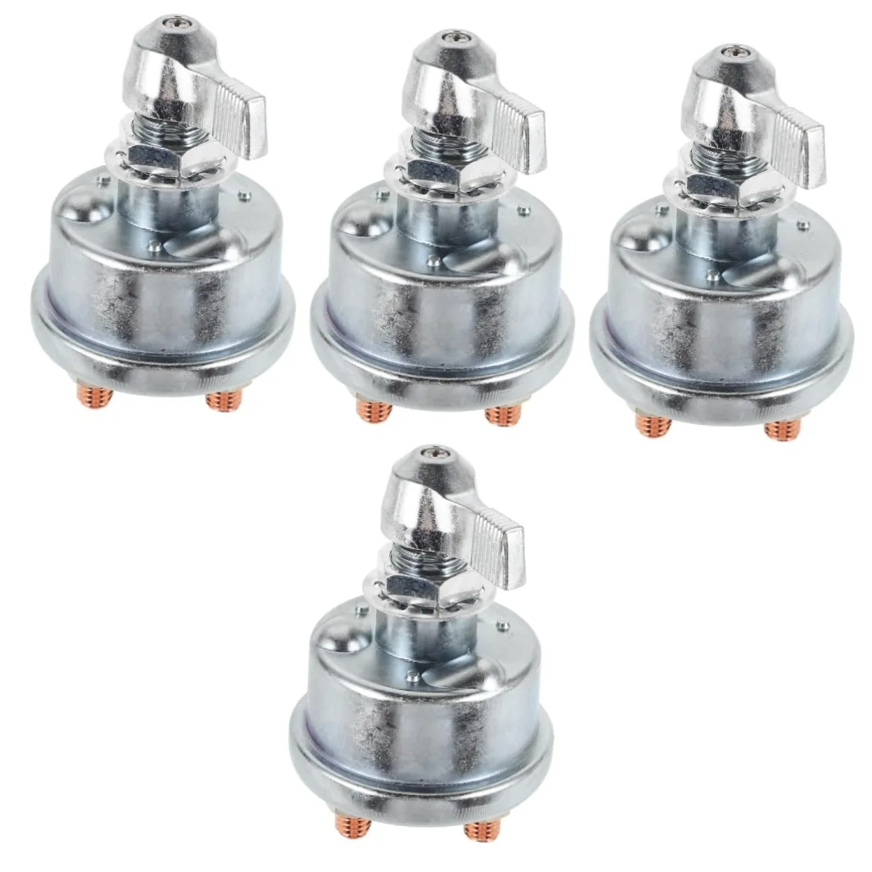 Cabilock 4 Piezas Interruptor de Desconexión de Batería Vehículos Aislador de Batería Rv y Interruptor de Corte de Corriente Portátil Protección contra Eléctricas y Instalación