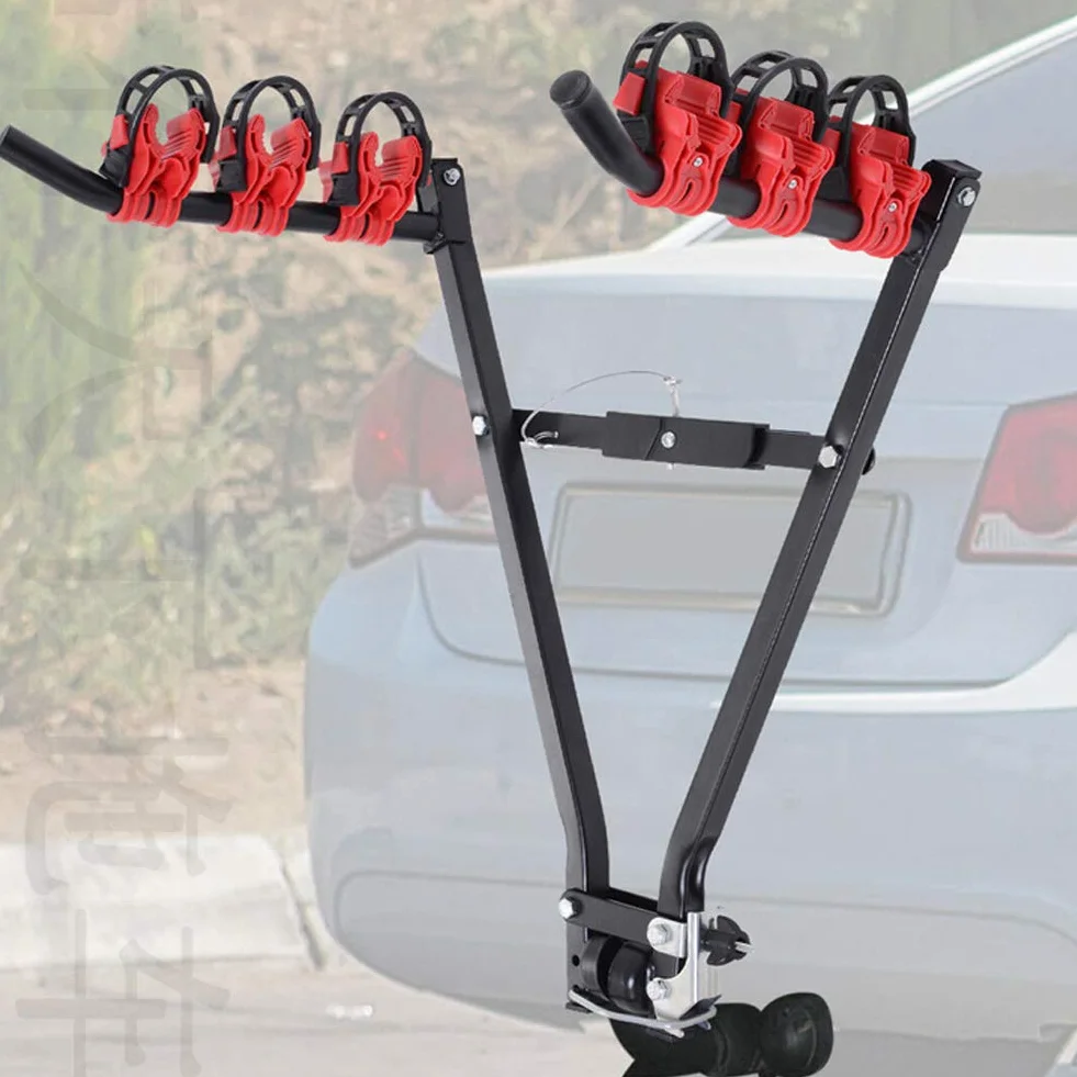 Soportes Universales para Portabicicletas, 3 Bicicletas, Soporte para Remolque, Portabicletas para Maletero de Automóvil