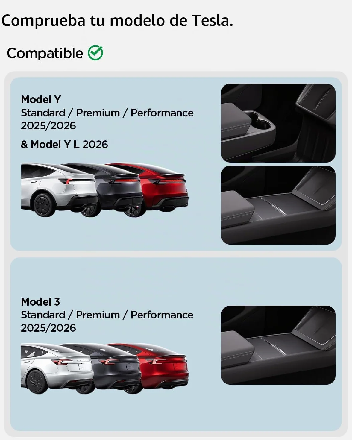 Spigen Tesla Model Y 2025 2026 Juniper y Model 3 Highland 2024 2025 2026 Organizador de Almacenamiento, Debajo de la Pantalla, Diseñado para Accesorios Tesla Model 3 - Negro