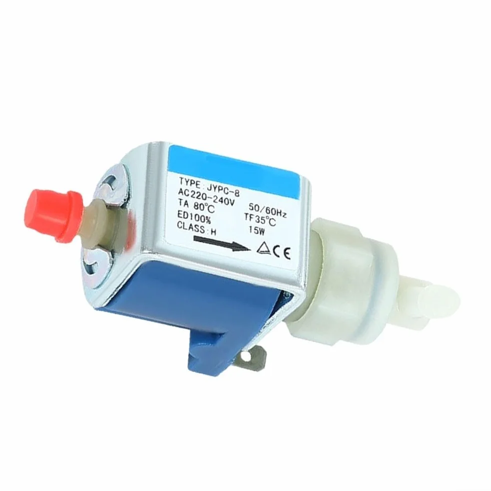 Bomba electromagnética JYPC-8 para vapor para máquinas de café y dispositivos domésticos que ofrece un funcionamiento silencioso y una presión de agua confiable