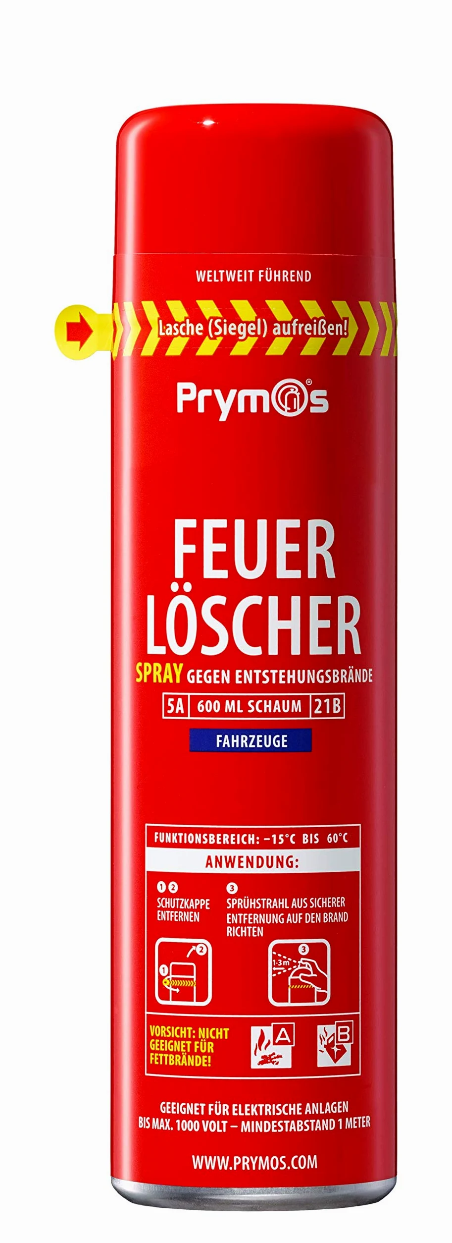 Prymos 610 - Spray extintor para vehículos 5A/21B