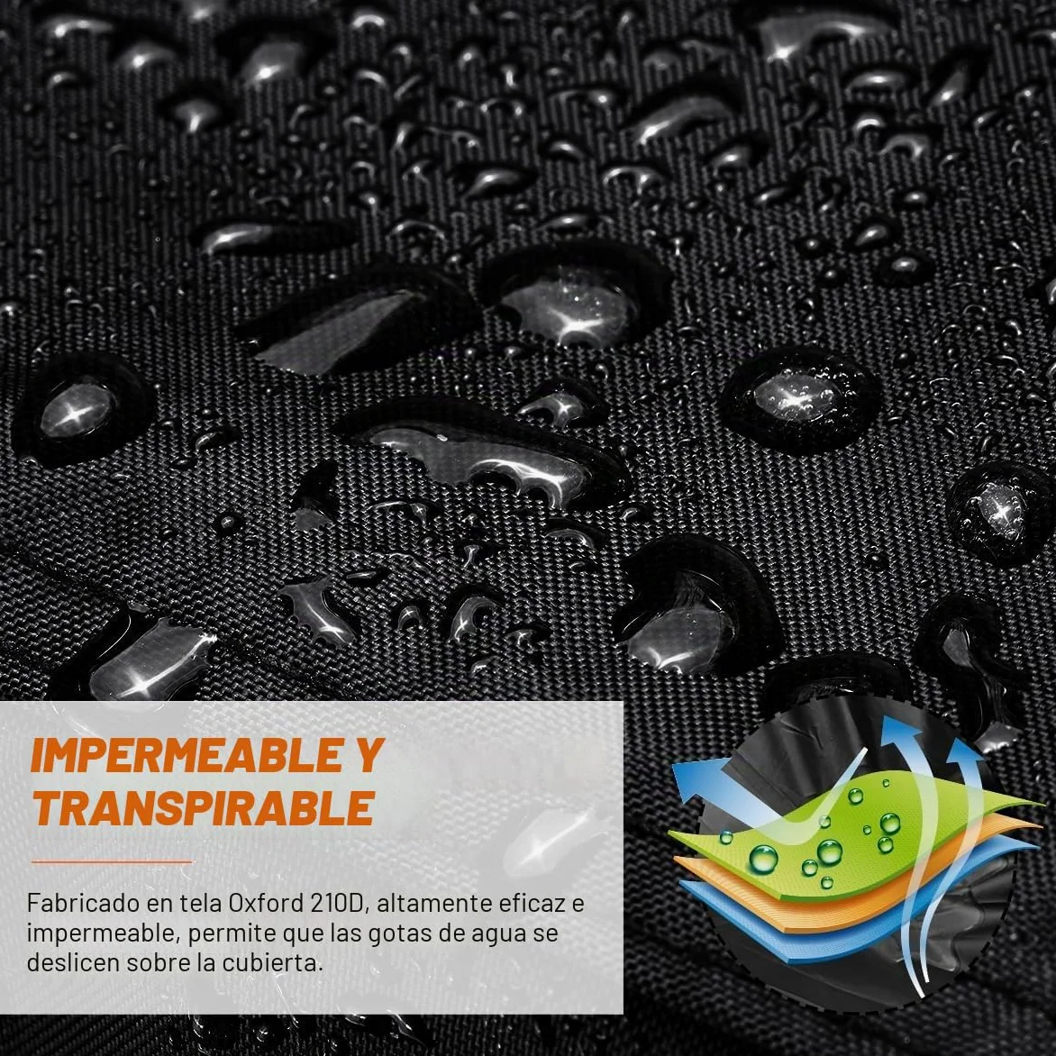 Neverland Funda para Moto acuática remolcable de 3 Asientos, Resistente al Agua, 210D con 2 Rejillas de ventilación, Grado Marino, Resistente a los Rayos UV, se Adapta hasta 145 Pulgadas