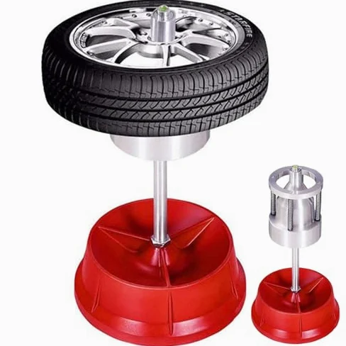 Soporte equilibrador manual de neumáticos, herramienta de acero resistente para reparación de ruedas de automóviles y camiones ligeros