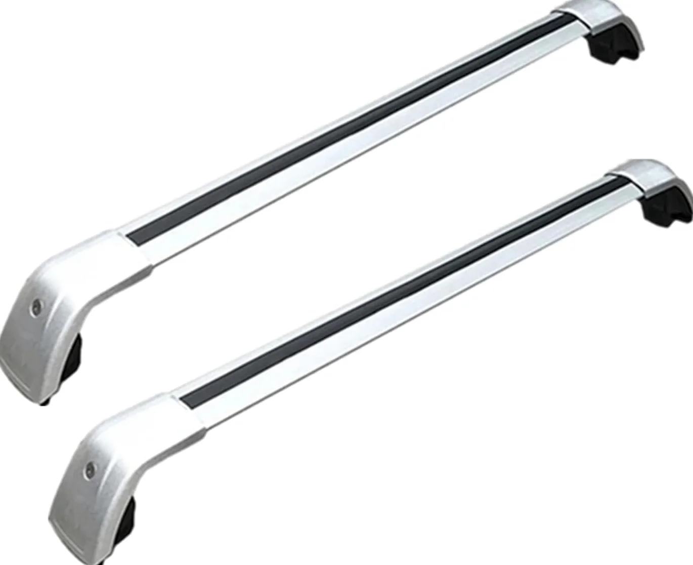 Coche Bacas Personalizadas para Volvo XC60 2008 2009 2010 2011 2012 2013 2014 2015 2016 2017-2024, Portaequipajes para Bicicletas Barras De Techo para Coches Accesorios Viaje,A/Silver