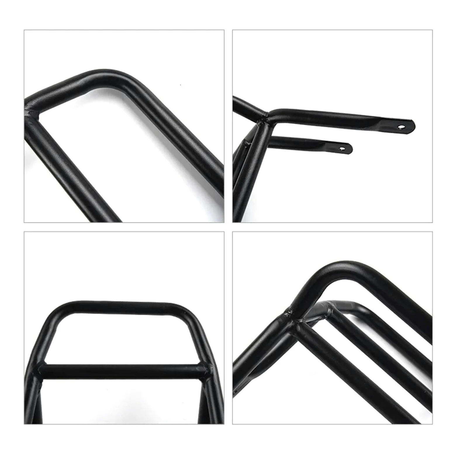 Soporte for portaequipajes Delantero de Motocicleta de Hierro Negro | For CT125 Hunter Cub Trail 125, construcción de hierro, soporte de montaje de maleta estable