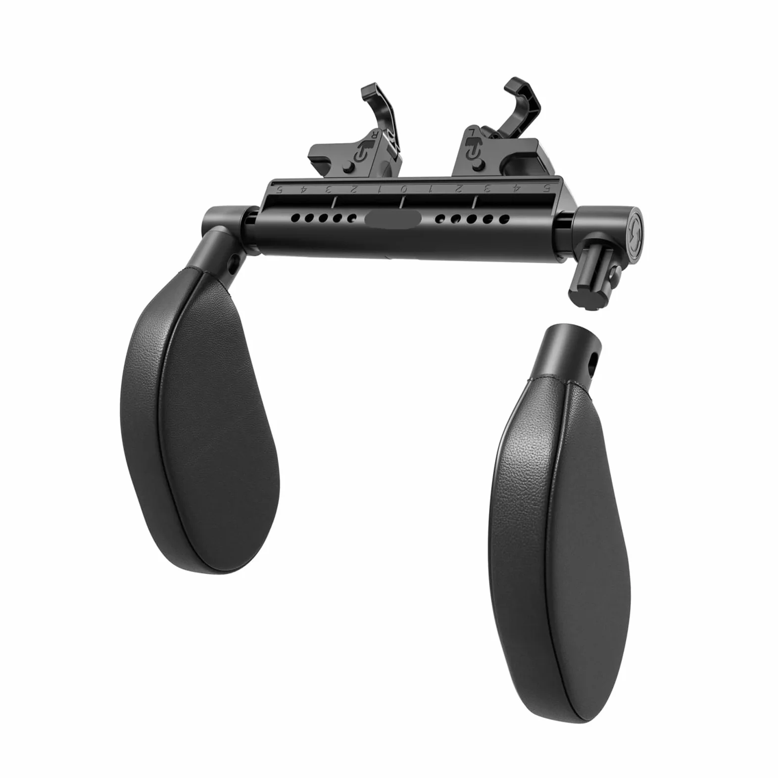 Reposacabezas Coche Cojin Compatible con Bmw con espuma viscoelástica y almohadillas laterales almohada cervical automática ajustable de 360 ​​°(A13-black)