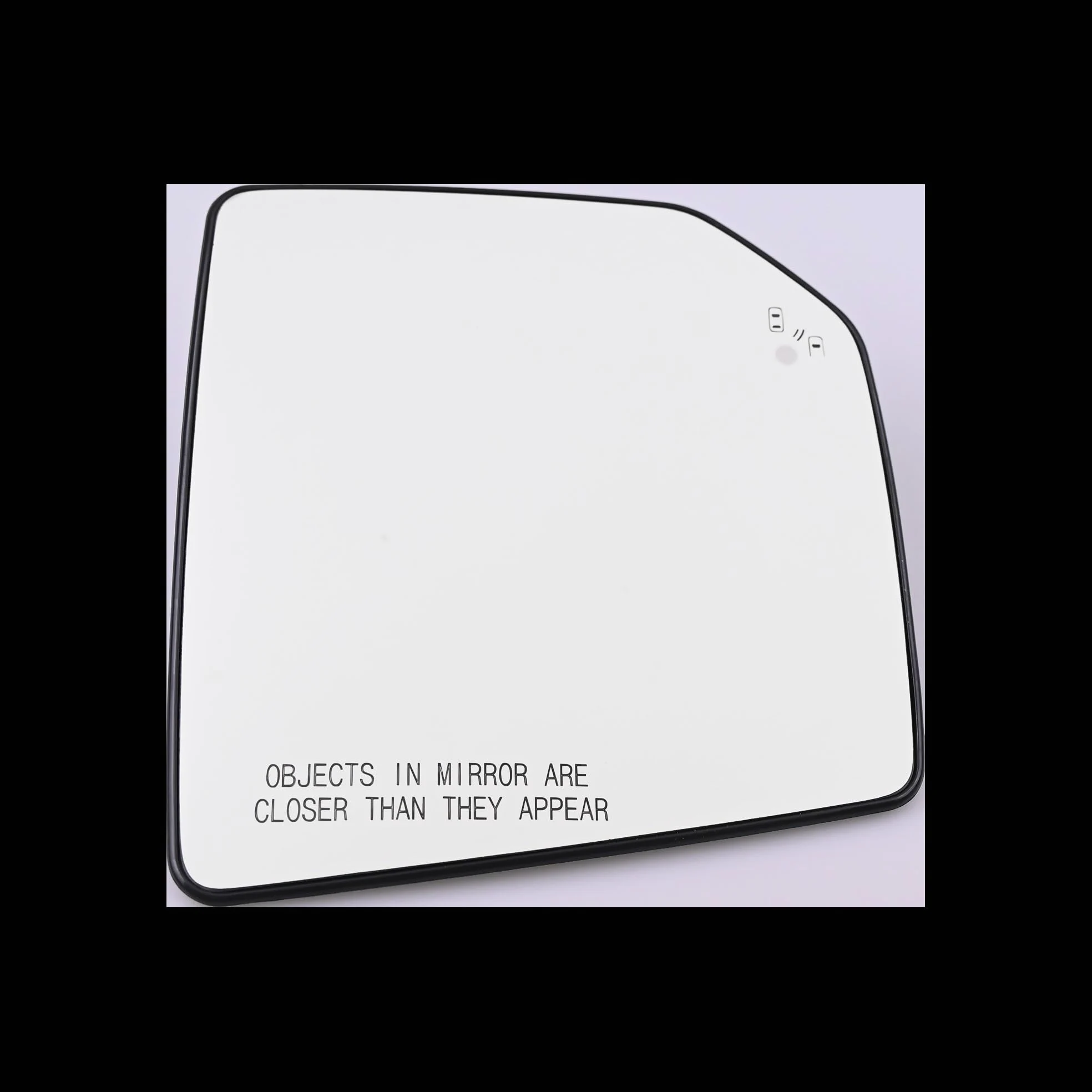 Vidrio Del Espejo Retrovisor Cristal de espejo retrovisor con calefacción alerta punto ciego auxiliar para F-150 2015-2021 FL3Z17K707D instalar(Right Side)