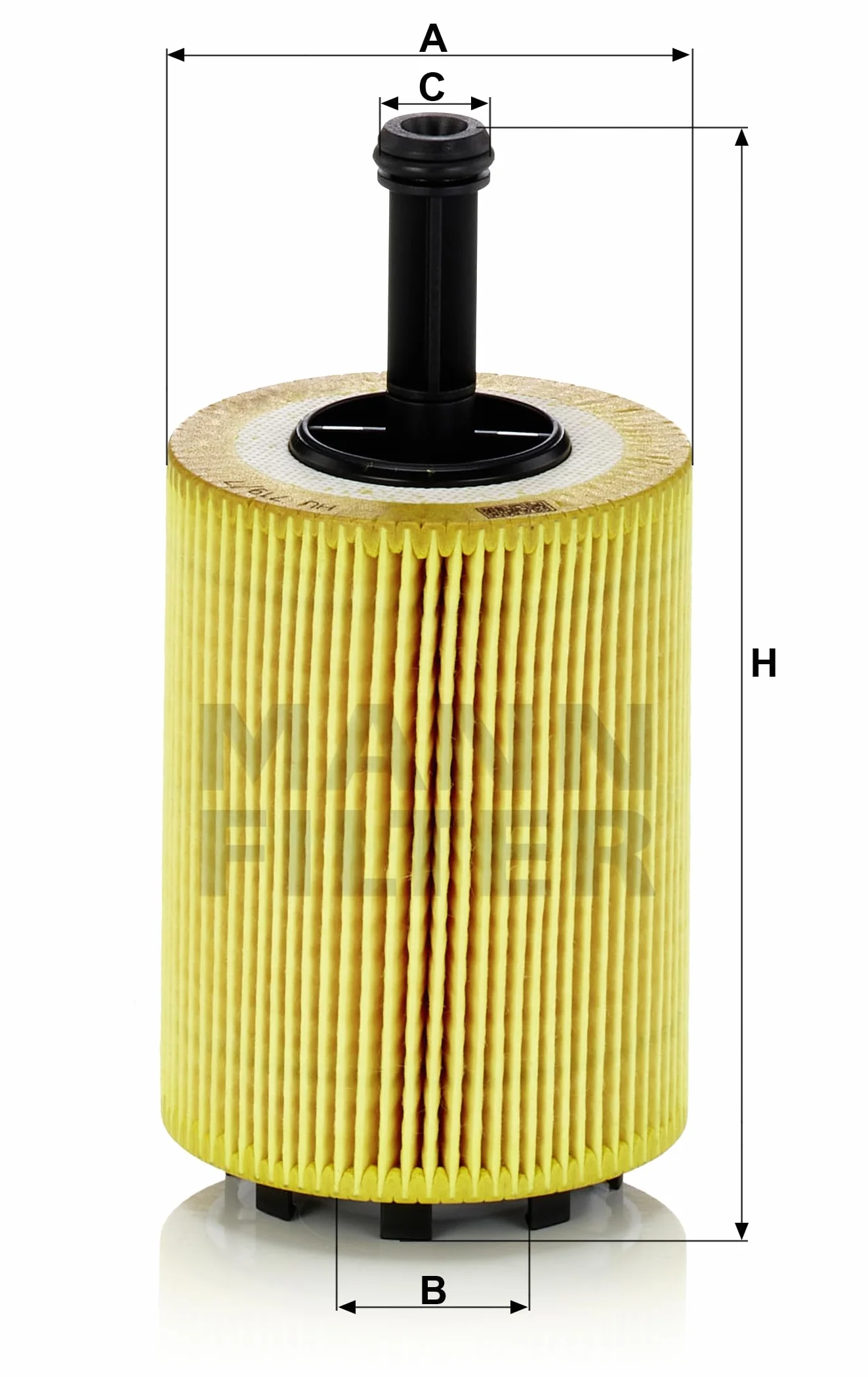 MANN-FILTER HU 719/7 x Filtro de aceite para Automóviles