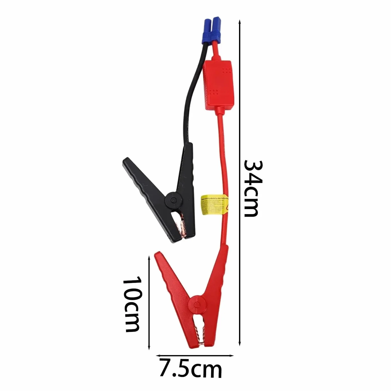 EC5 - Cable de arranque con clips, 12 V/24 V, cables de arranque de batería de coche para emergencia, accesorios portátiles de arranque (estilo B)