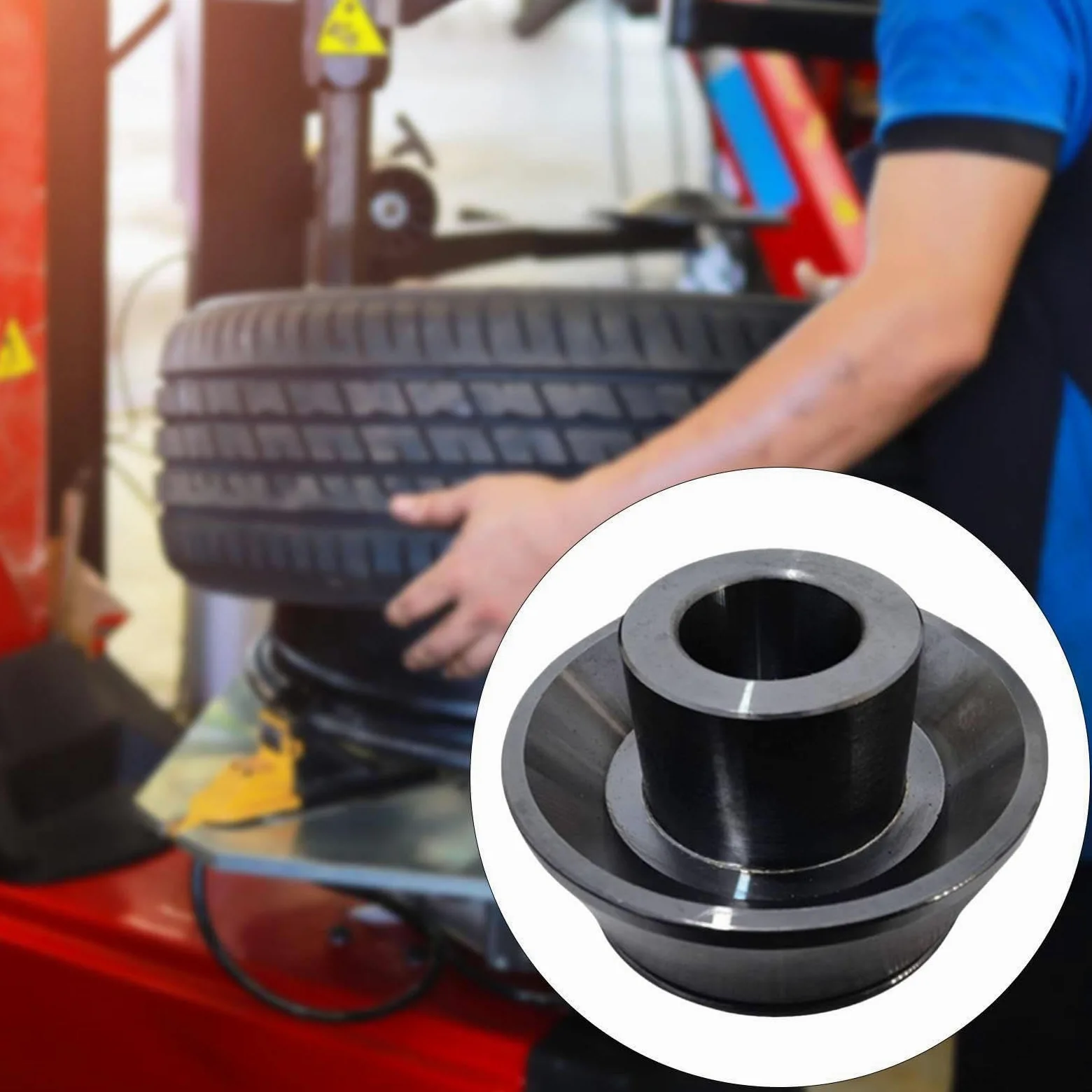 Equilibradora de Ruedas, Máquina de Equilibrado de Ruedas, Cono, Accesorios para Automóviles, Mantenimiento de Taller, Abrazadera de Doble Cara para U, 40mm