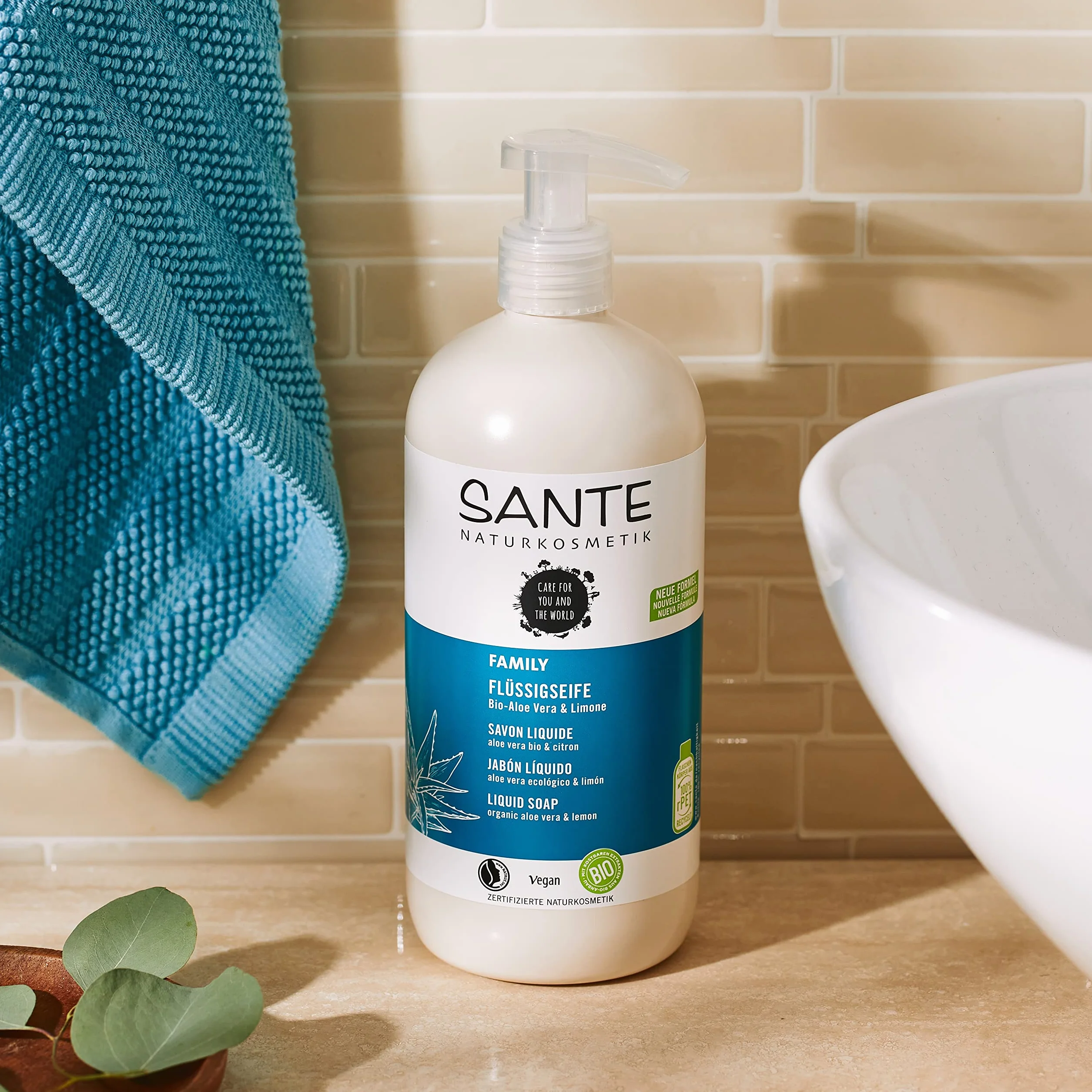 Sante Naturkosmetik Żel pod prysznic organiczny aloes cytryna dozownik 500 ml