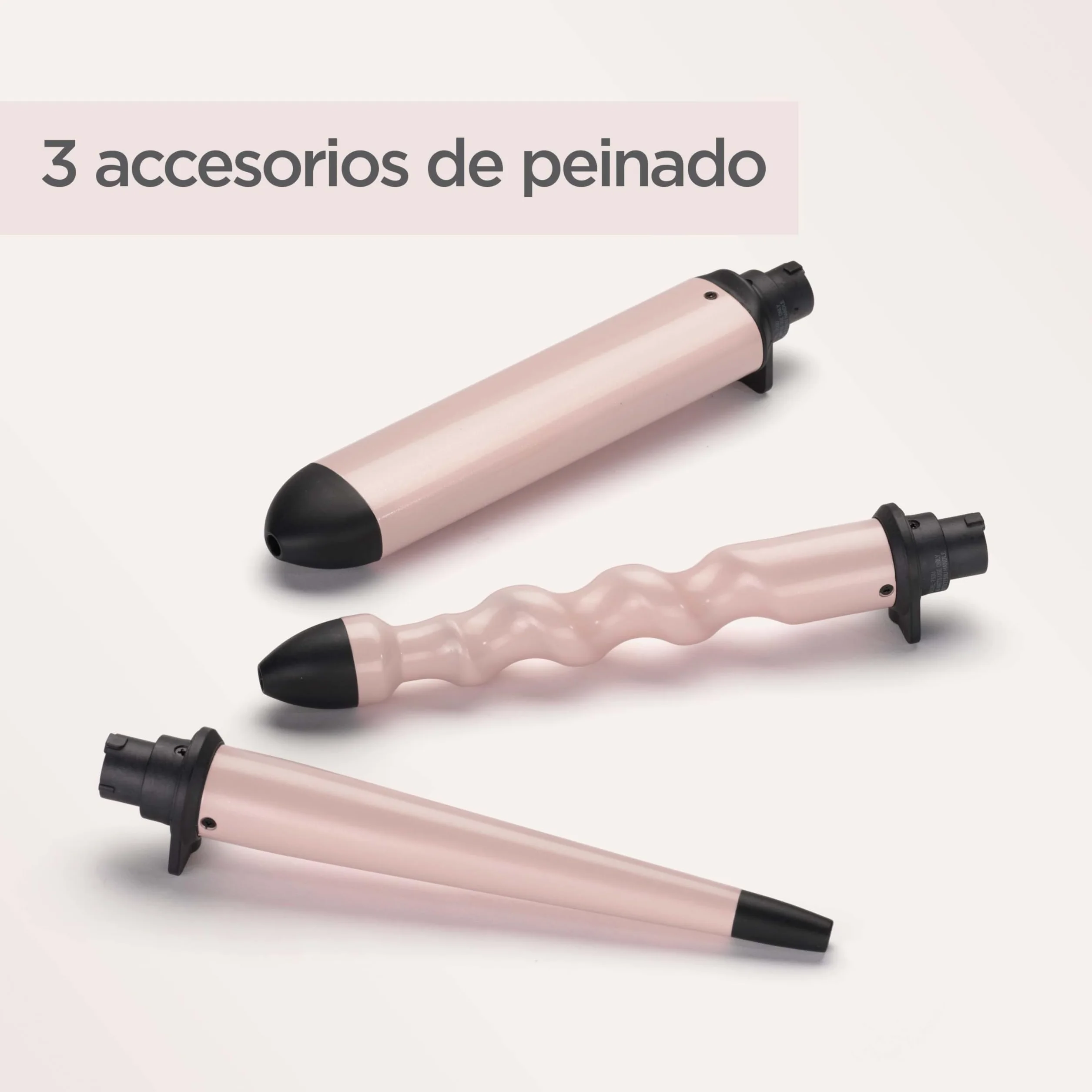 BaByliss MS750E Multistyler Curl & Wave Trio, 3 accesorios, 180°C-210°C