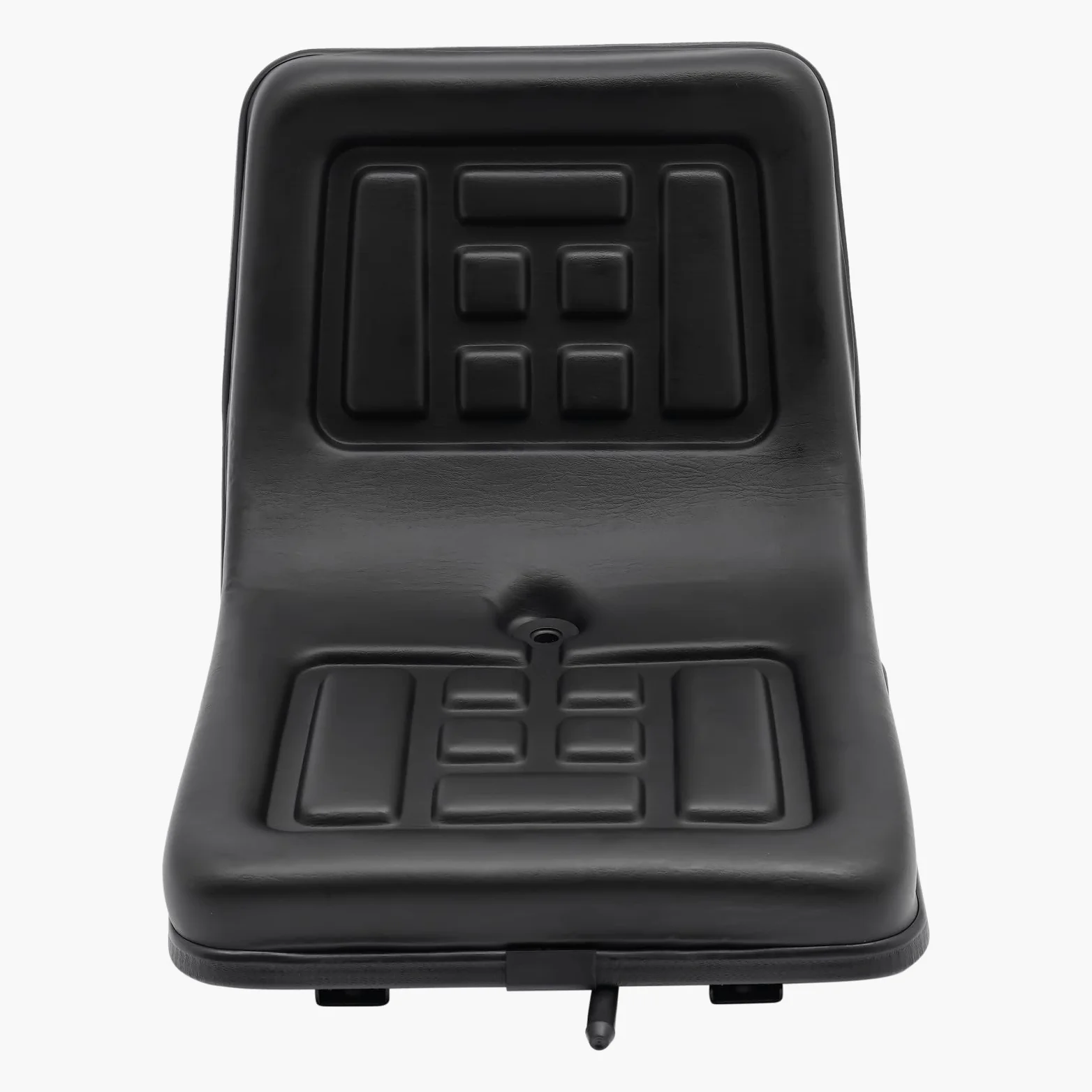 Asiento de tractor negro 44 cm, asiento ajustable 15 cm, 220 libras, multiagujero, asiento para tractor cortacésped y maquinaria agrícola