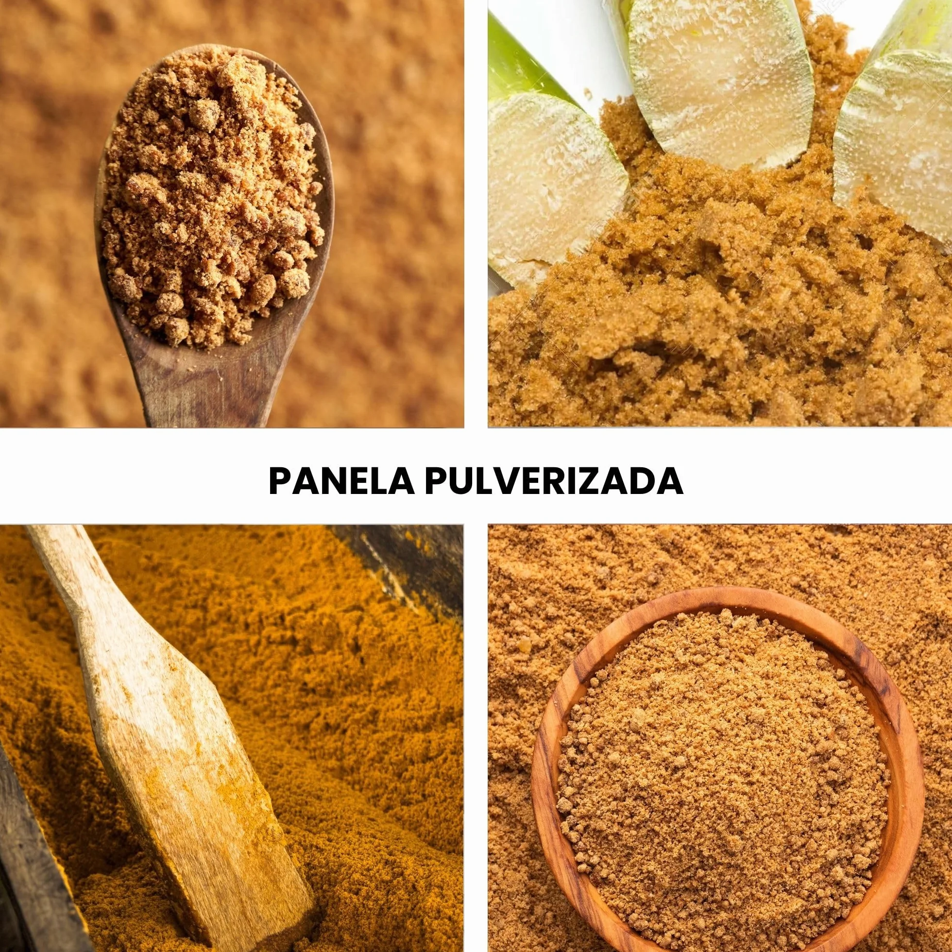 Panela Pulverizada 500 g Rica en Vitaminas y Minerales Azúcar Integral de Caña Sin Refinar Gourmet Latino