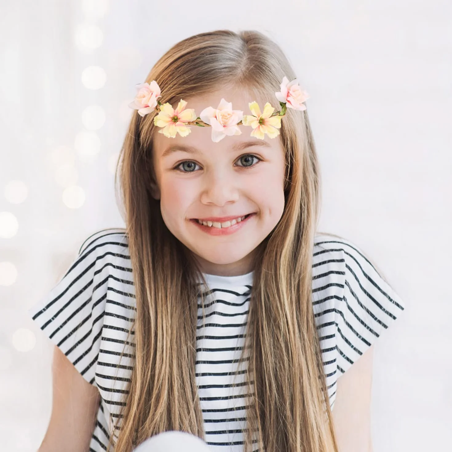 Coronas de flor para el pelo diademas florales guirnaldas para mujer niñas fiestas